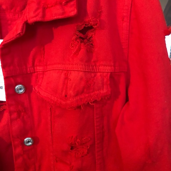 Zara Distressed Denim Jacket - Picture 5 of 7